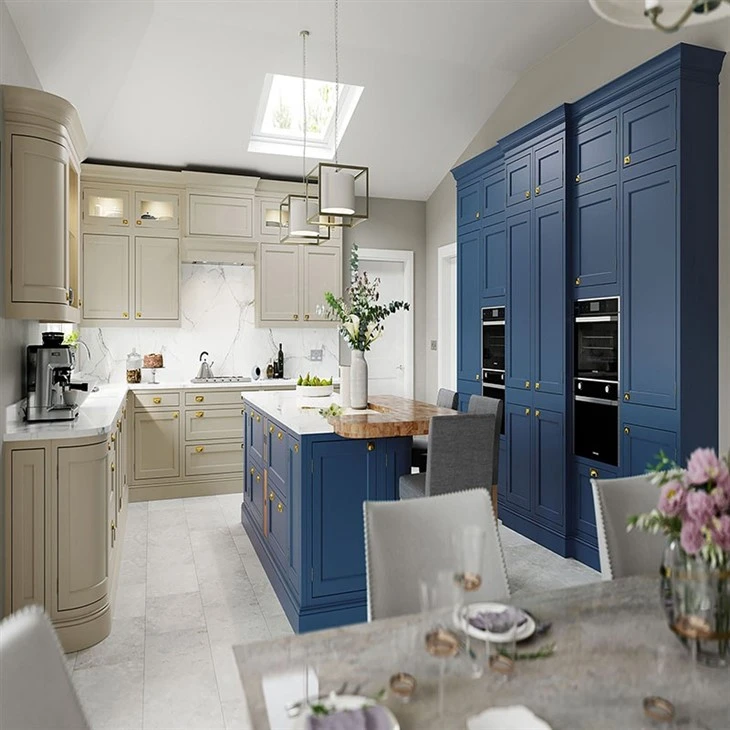 blue and white painted kitchen cabinets-02
